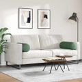 vidaXL Podložkové vankúše 2 pcs Tmavozelená Ø 25 x 70 cm