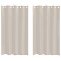 vidaXL Voile záclona 2 ks Piesková 175 x 140 cm Polyester