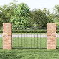 vidaXL Prvok plotu ASSEN 170 x 100 cm Oceľ Sivá