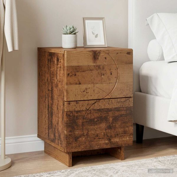 vidaXL Nočný stolík Dubové drevo 33,5 x 34,5 x 50 cm Kompozitné drevo