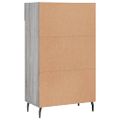 vidaXL Botník sivý dub sonoma 60x35x105 cm kompozitné drevo