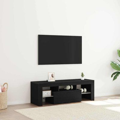 vidaXL TV skrinka Čierny dub 120 x 35 x 40 cm Kompozitné drevo