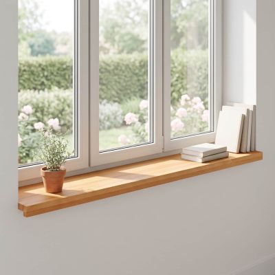 vidaXL Parapety 2 ks Svetlohnedá 140 x 15 x 2 cm Masívne bukové drevo
