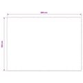 vidaXL Záťažová deka Biela 150 x 200 cm 7 kg 100% Bavlna 205T