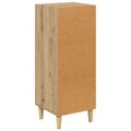 vidaXL Servírovacia skriňa dub artisan 34.5 x 34 x 90 cm