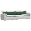 vidaXL Vankúše na pohovku 2 pcs Tmavozelená 145 x 40 cm