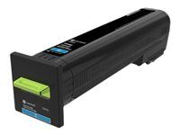 Extra vysoká výťažnosť - azúrová - originálna - kazeta s farbivom LCCP - pre Lexmark CS820de, CS820dte, CS820dtfe