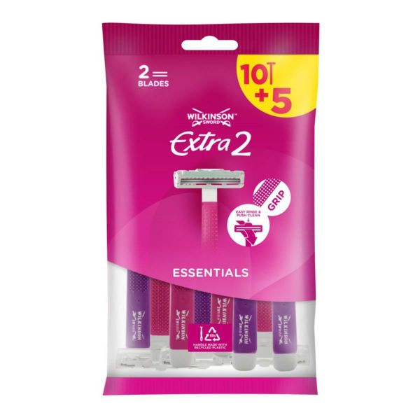 Wilkinson Extra 2 My Intuition Essentials jednorazový dámsky holiaci strojček, 15ks (W302321700)