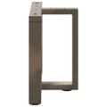 vidaXL Nohy konferenčného stolíka v tvare T, 2 ks, prírodná oceľ, 50x25x(42-43) cm, oceľové