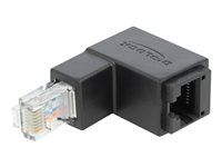 Sieťový adaptér - RJ-45 (M) dole zahnutý do RJ-45 (F) rovné - UTP - CAT 6