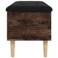 vidaXL Úložná lavička dymový dub 102x42x46 cm kompozitné drevo