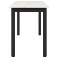 vidaXL lavička Biela 110 x 35 x 45 cm Masívne borovicové drevo