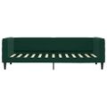 vidaXL Denná posteľ s matracom tmavozelená 80x200 cm zamat