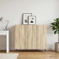 vidaXL Servírovacia skriňa Dub sonoma 89 x 34,5 x 82 cm