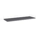 vidaXL Prídavné police 4 ks, lesklé sivé 60x20x1,5 cm, drevotrieska