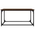 vidaXL Konferenčný stolík hnedý dub 80x50x40 cm sprac. drevo a železo