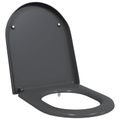 vidaXL WC sedadlo Antracit 49 x 36 x 4 cm Duroplast