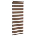 vidaXL Zebra roleta hnedá 60x150 cm šírka látky 55,9 cm polyester