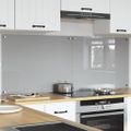 vidaXL Kuchynský obklad 2 ks Svetlosivá 80 x 60 cm tvrdené sklo