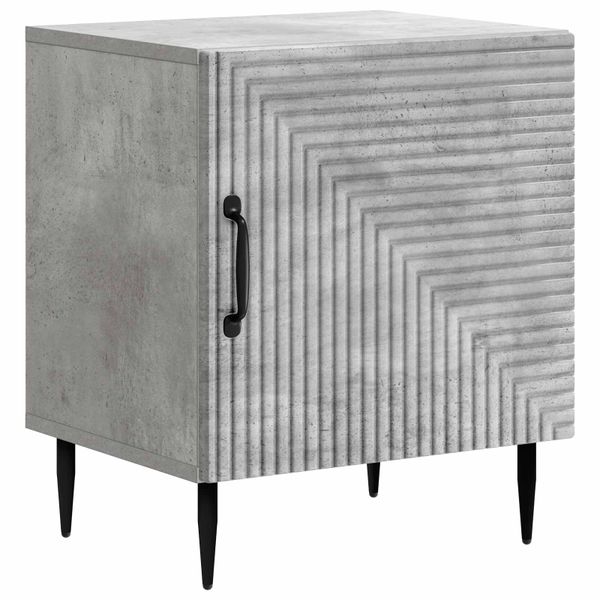 vidaXL Nočný stolík Betónovo sivá 43 x 34,5 x 50 cm Kompozitné drevo