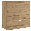 vidaXL Skriňa pod umývadlo do kúpeľne Dub artisan 78,5 x 37,5 x 81 cm