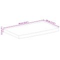 vidaXL Stolová doska 60x30x2,5 cm živý okraj masívny mangovník
