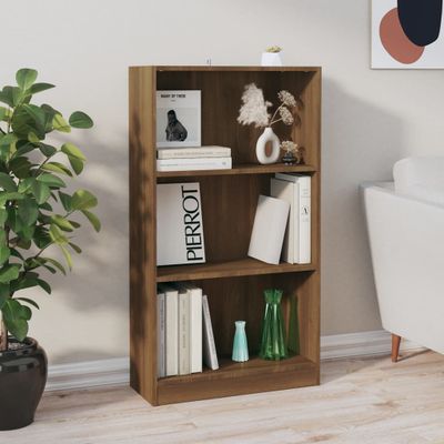vidaXL Knižnica hnedý dub 60x24x109 cm spracované drevo
