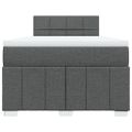 vidaXL Boxspring posteľ s matracom, tmavosivá 120x190 cm, látka