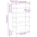 vidaXL Regál na knihy 3 úrovní 60 x 29,5 x 115 cm Kompozitné drevo