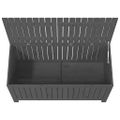 vidaXL Záhradný úložný box sivý 121x55x64 cm masívna borovica