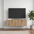 vidaXL Nástenná TV skrinka 98 x 31 x 30 cm Dub artisan