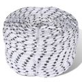 vidaXL Spletané lodné lano, polyester 6 mm x 50 m