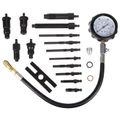 Sada na testovanie kompresie naftových motorov MECHANIC ENGINE TESTER 19, 0-70bar, 19ks SIXTOL