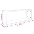 vidaXL Kockové police 6 ks dymový dub 60x15x23 cm spracované drevo
