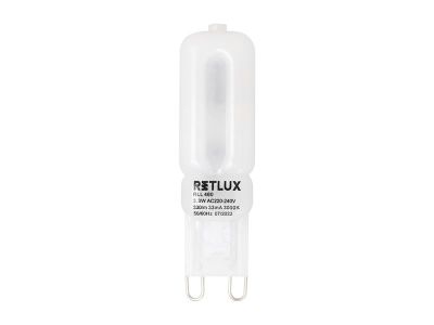 Žiarovka LED G9 3,3W biela teplá RETLUX RLL 460