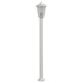 vidaXL Vonkajšie stojace lampy 3 ks strieborné 100cm nehrdzavej. oceľ