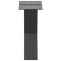 vidaXL Nohy konferenčného stolíka v tvare X, 2 ks, antracitové, 30 x (30-31) cm, oceľ