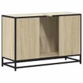 vidaXL Kúpeľňová skrinka pod umývadlo, dub sonoma, 90x33x60 cm, imitácia dreva