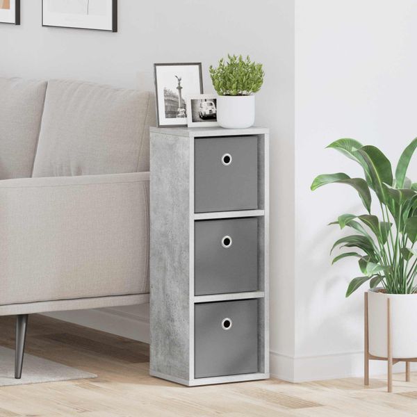 vidaXL Servírovacia skriňa Betónová šedá 25,5 x 22 x 69,5 cm