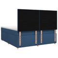 vidaXL Posteľ boxspring s matracom Modrá 140 x 200 cm Látka
