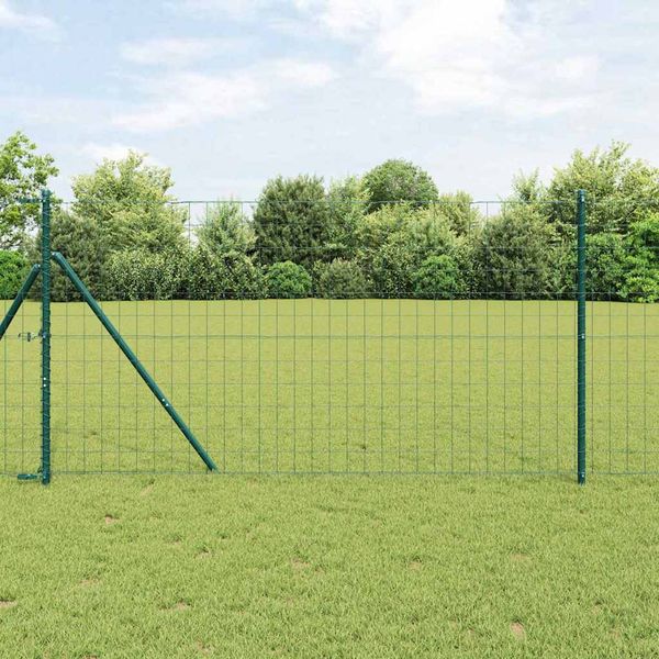 vidaXL Euro plot Zelená 1 x 25 m Železo potiahnuté PVC