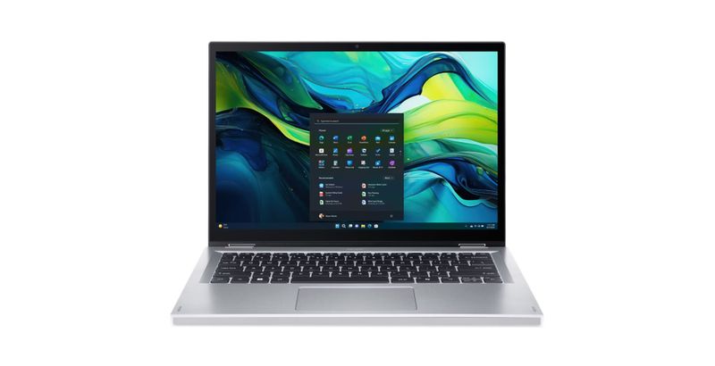 Acer Aspire Go Spin 14/AGSP14-31PT-33QY/3-N355/14''/WUXGA/T/16GB/512GB SSD/UHD/W11H/Silver/2R