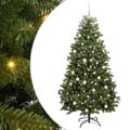 vidaXL Umelý Sklápací Vianočný Stromček Zelená 180 cm PVC a oceľ