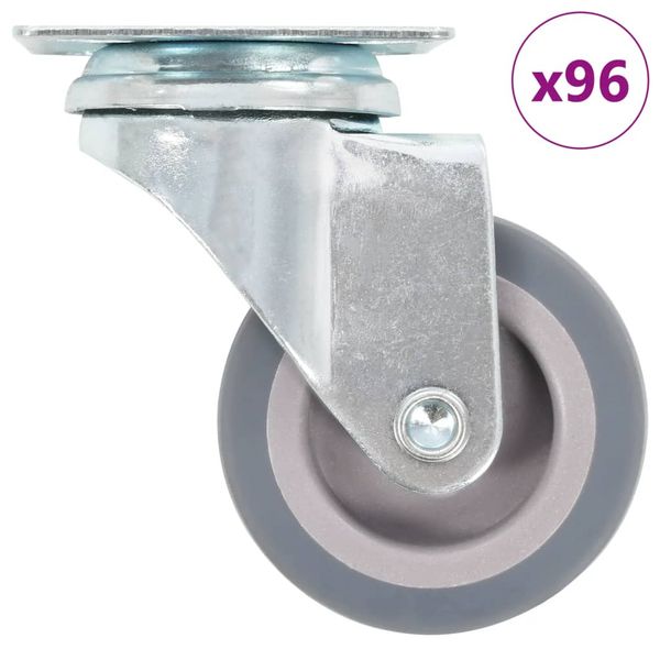 vidaXL Otočné kolieska 96 ks, 50 mm