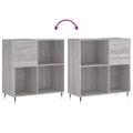 vidaXL Skrinka na platne sivá sonoma 84,5x38x48 cm kompozitné drevo