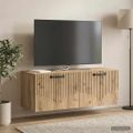 vidaXL Nástenná TV skrinka 78,5 x 31 x 30 cm Dub artisan