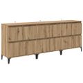 vidaXL Komody 3 ks Remeselný dub 60 x 35 x 70 cm Kompozitné drevo