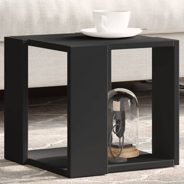 vidaXL Konferenčný stolík čierny 60x60x30 cm kompozitné drevo
