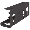 vidaXL Úložný box na káble pod stôl 2 ks Čierna 43 x 10 x 15 cm Oceľ