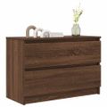 vidaXL TV skrinka hnedý dub 80x35x54 cm spracované drevo